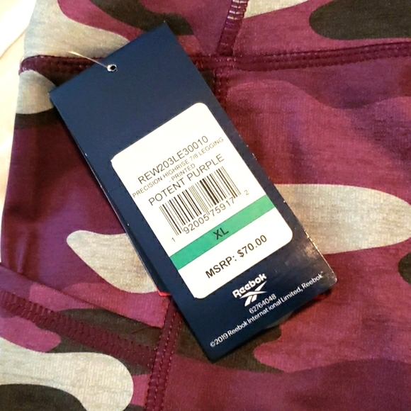 🌷NWT REEBOK 7/8 pocket high rise legging - Size L/XL - Picture 3 of 7